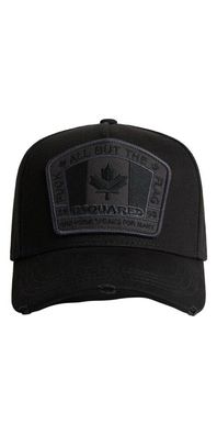 Dsquared2 D2 Patch Baseball Cap Schwarz Herren