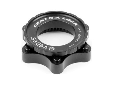 Elvedes Bremsscheiben Adapter Aluminium CNC gefräs schwarz