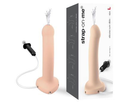 Strap-On-Me Silicone Cum Dildo flesh L