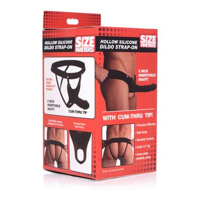 XR - SIZE Matters SM - Hollow Silicone Dildo Strap-On