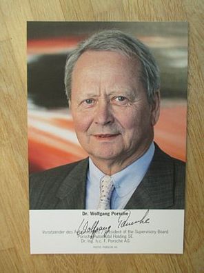 Porsche Vorsitzender des Aufsichtsrates Dr. Wolfgang Porsche - Autogramm!!!