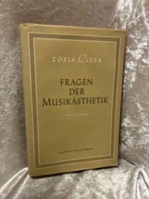 Fragen der Musikästhetik