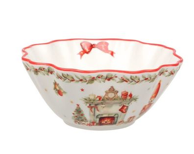 Schale Vintage Weihnachten, Frohe Feiertage, Geschirr, Haushalt, Weihnachten