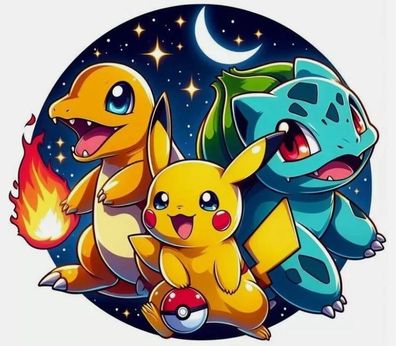 Pokemon Essbar Pikachu Pokeball Zuckermasse Tortenbild Tortenaufleger + 4 Muffin p16