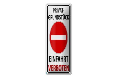 Blechschild Privat Einfahrt verboten, 4 verschied Größen, Schilder
