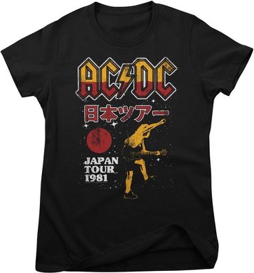 AC/DC Damen T-Shirt Japan Tour 1981 Girly Tee PS-5-ACDC020