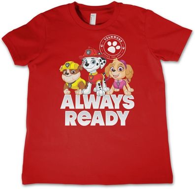 Paw Patrol Kinder T-Shirt Always Ready Kids Tee NIC-12-PP002-DTF533