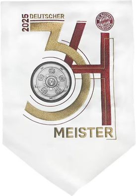 FC Bayern München Wimpel Deutscher Meister 2025 53913