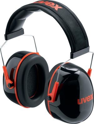 Uvex Kapselgehörschutz K3 2600003 Schwarz, Rot Snr 33 Db