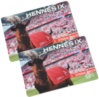 1. FC Köln Tisch-Sets Hennes IX. 3D 2er Set 4020306