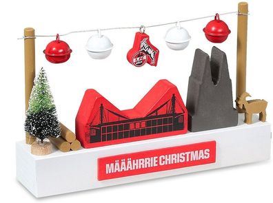 1. FC Köln Holz-Dekolandschaft Määährrie Christmas 4080568