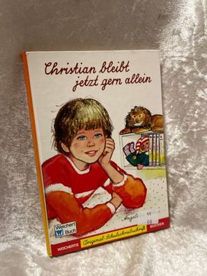 Christian bleibt jetzt gern allein: Schreibschrift