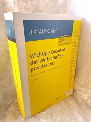Wichtige Gesetze des Wirtschaftsprivatrechts