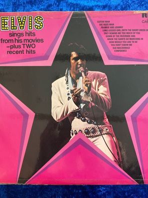 ELVIS Presley Sings Hits from his Movies Plus Two Recent Hits LP 1972
