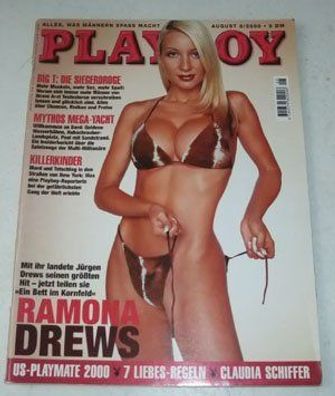 Playboy Magazin August 2000 Zeitschrift Original Deutsche Ausgabe 8/2000 RAMONA