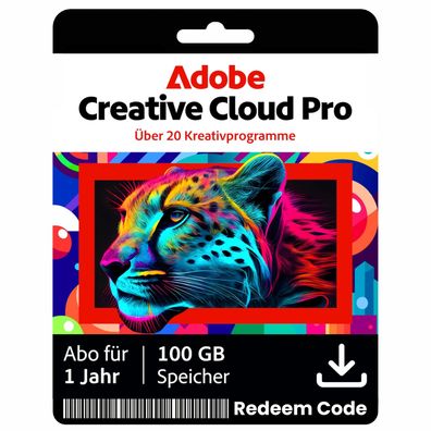 Adobe Creative Cloud Pro | Redeem Code sofort per E-Mail | Mac & PC