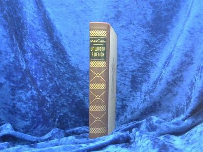 Unwiderruflich. Roman. Schöner OHLederbd, grauer Kopffarbschnitt, goldgeprägter