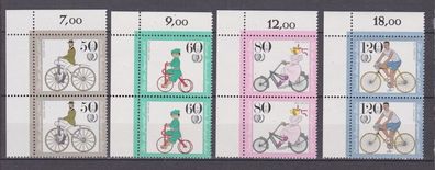 Berlin 1985 postfrisch sPaar MiNr. 735-738 Ecke oben links Jahr der Jugend