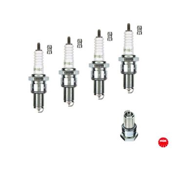 4x NGK 2268 Zündkerze BPR6E VL2 V-Line 2 M14x1.25 19mm SW21