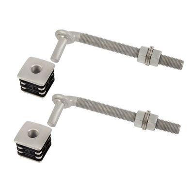 Locinox GBM16 Aluminium Torbandset fér Gartentore bis 100 kg (2 x Torband + 2 x Alumi