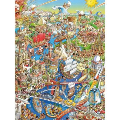 HEYE Puzzle Historischer Fluss 1500 Teile