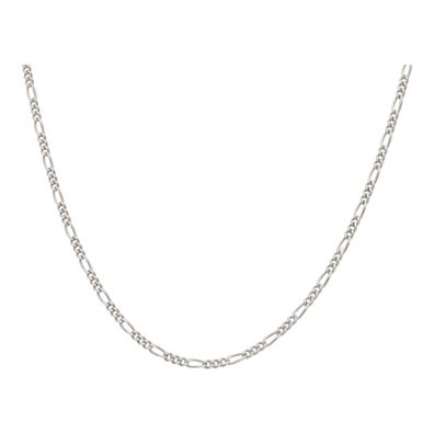 Kette für Anhänger Damen Silber 925 Figaro diamantiert Breite 1,4 mm JL48-05-0107