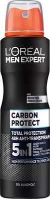 L'Oreal Carbon Protect 5 in 1 Antitranspirant Spray 150 ml