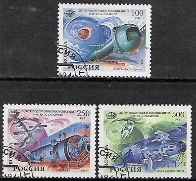 Russland gestempelt Michel Nummer 377-379