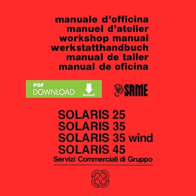 Werkstatthandbuch Same Solaris 25,35,35 wind 45