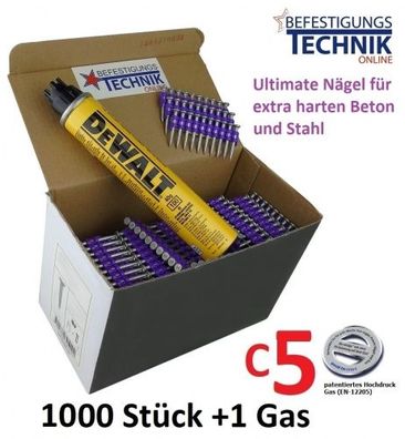 Stahl- Betonnägel 3,0x14mm XP + Gas für Würth Diga CS2 CS3 NG CS-2/3 HFBX DeWalt C5 P