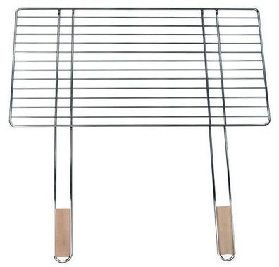 Grillrost Rechteckig Grillgitter Mit Griffen Verchromt Ersatz Grill Rost 58x30cm