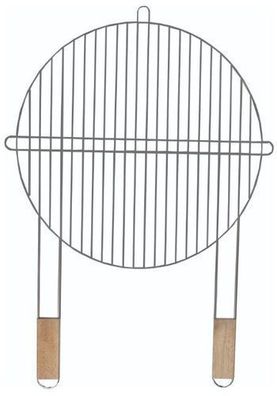 Grillrost Rund Grillgitter Ersatz Rundgrill Rost Verchromt Stahl Griffen 51cm