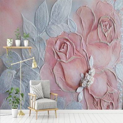 Vlies Fototapete Wandtapete Wandbilder 3D Dreidimensionales Rose Moderne 3671