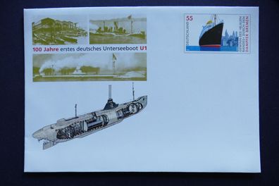 Bund Nr. 2412 USo 124 * * 100 Jahre deutsches Unterseeboot U1 (GB 2024)