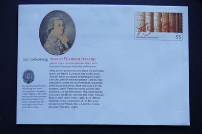 Bund Nr. 2461 USo 178 * * 250 Geburtstag August Wilhelm Iffland (GB 2028)