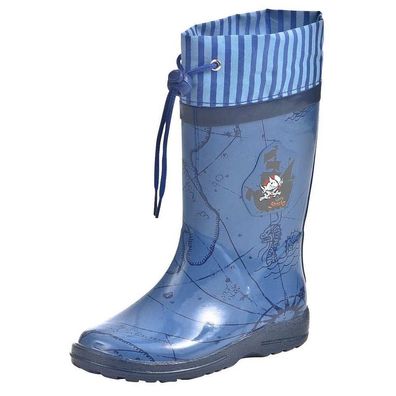 Käpt'n Sharky Gummistiefel 130069 blau Jungen Regenstiefel Pirat