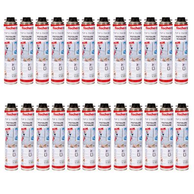 24x fischer Pistolenschaum 1K PUP S 750 750ml
