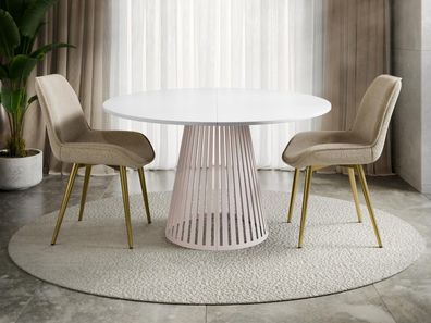 Tisch Cone 120 Cashmere Tisch Modern Design Tisch Stilvoll Esszimmer