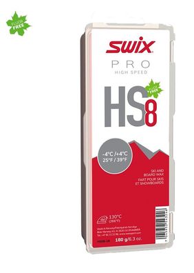 SWIX Wax Hs8 Red, -4°C/ + 4°C, 180G