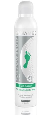 Caremed - Sanamed - Fuß-Creme-Schaum Smaragd - empfindliche & trockene Haut 300 ml