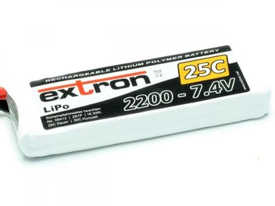 Extron LiPo Akku 7,4 Volt 2200 mAh XT60 Pichler X6412