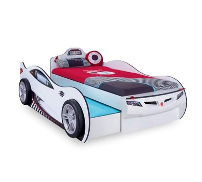 Cilek COUPE Autobett mit Gästebett (weiß)