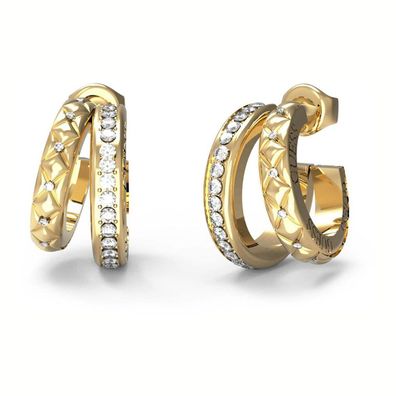 Modische vergoldete Ringe mit Zirkonen Stilvoll Guess JUBE04587JWYGT/U