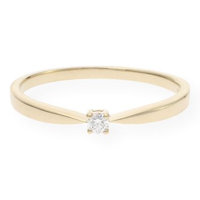 JuwelmaLux Goldring 585 mit Brillant JL10-07-1419