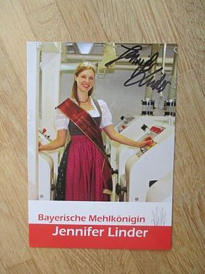 Bayerische Mehlkönigin Jennifer Linder - handsigniertes Autogramm!!!