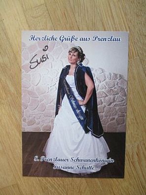 8. Prenzlauer Schwanenkönigin Susanne Schütte - handsigniertes Autogramm!!!