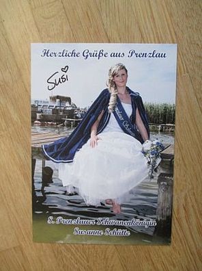 8. Prenzlauer Schwanenkönigin Susanne Schütte - handsigniertes Autogramm!!!