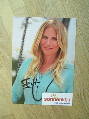 Sonnenklar. TV Fernsehmoderatorin Berit Becker - handsigniertes Autogramm!!