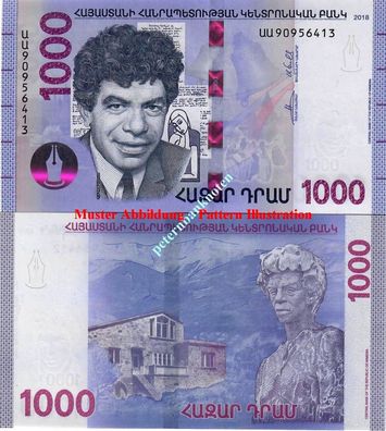 Armenien / Armenia 1000 Dram 2018/22 Unc. P. 61 6395#