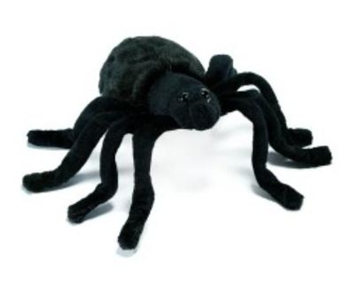Plüsch Spinne Tarantel schwarz ca. 13 cm lang